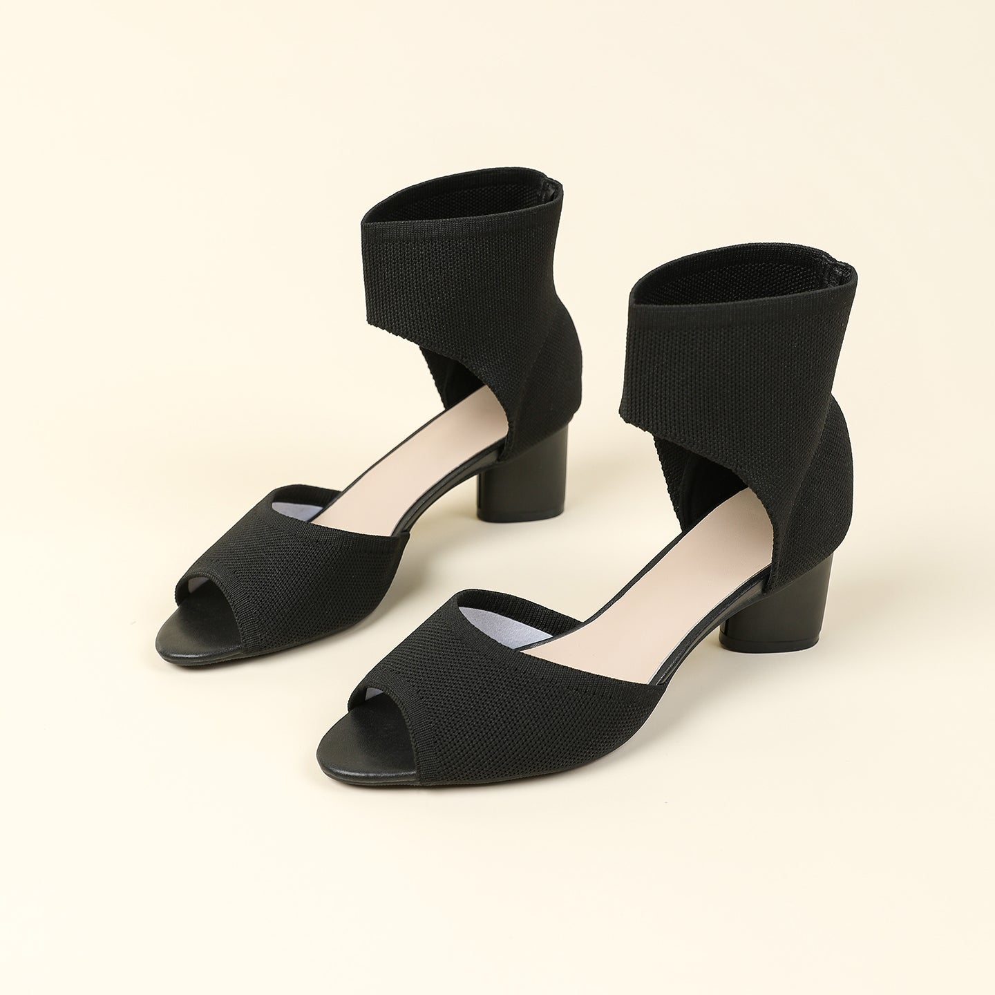 オープントゥ ポインテッドトゥ サンダル