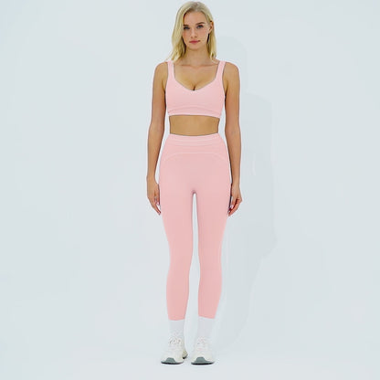 Contrast-Stitch Sculpt Leggings