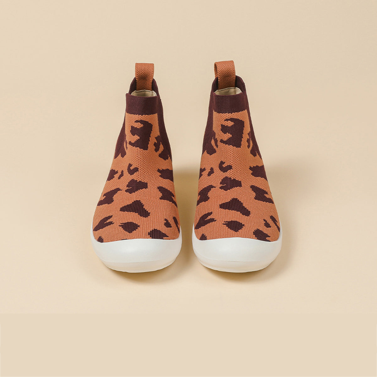 超軽量ニット厚底ショートブーツ